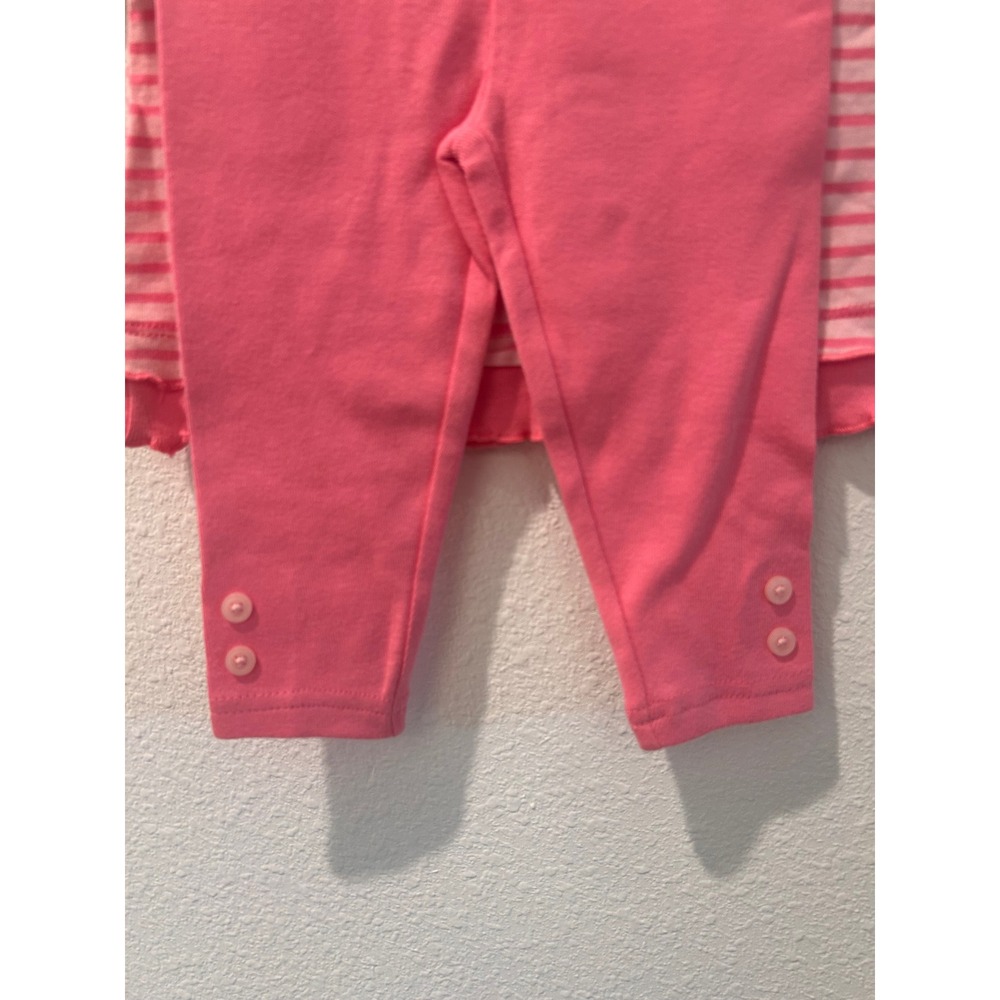 Vintage Disney Baby Eeyore Pink Striped Tunic and Leggings Set Girls 3-6M NWT - Picture 7 of 7
